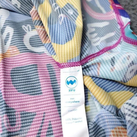 NEW $58 Janji Mt. Merapi Artist Series Helio Tech Tank Top Multicolor Womens XL - Picture 7 of 7